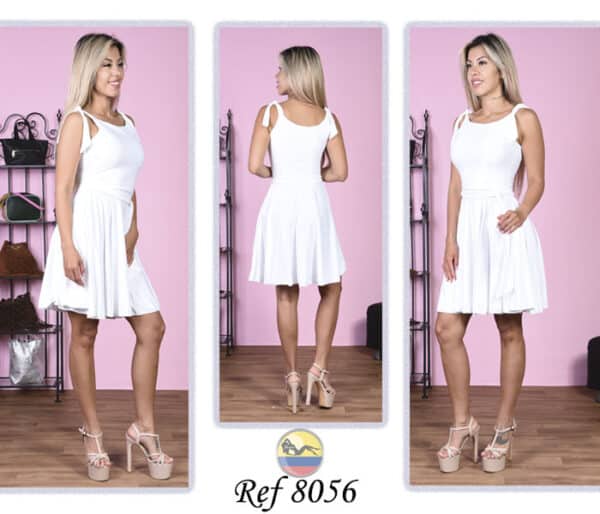Vestido Corto Colombiano 8056 - Imagen 2
