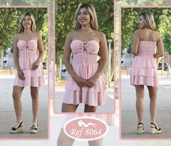Vestido corto Italiano 8064 - Imagen 6